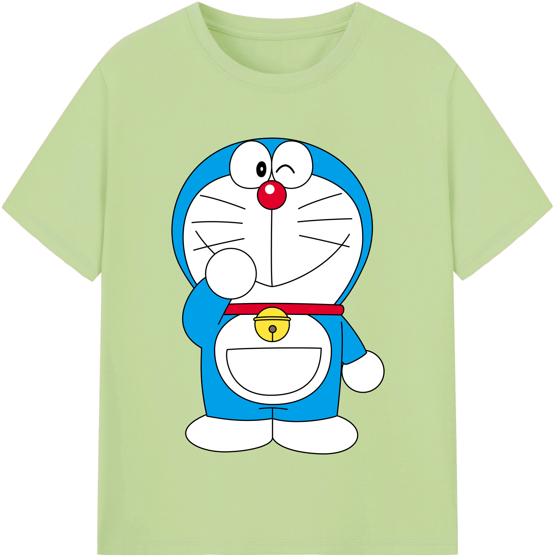 （画像用） ドラえもん Doraemon 綿100％半袖Tシャツ（フロントプリント）